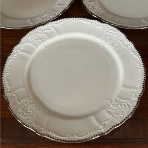 Anna Weatherly Bread and Butter Platinum Plate Set of 7